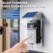 Solar Transparent Rain Cover Intelligent Visual Doorbell Wireless Video Doorbell Surveillance Camera