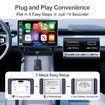 Wireless CarPlay Adapter 2025 Upgraded 2-in-1 CarPlay & Android Auto,Converts Wired to Wireless CarPlay,Compatible with iPhone & Android