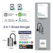 Wireless CarPlay Adapter 2025 Upgraded 2-in-1 CarPlay & Android Auto,Converts Wired to Wireless CarPlay,Compatible with iPhone & Android