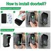 Wireless Doorbell 1000ft Range Waterproof Full Doorbell Two Way Communication 8 Volume Levels 4 Chime