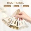 Super Loud Hand Bell - Solid Brass Call Bell for Elderly at Home,Wedding,Animal Training,Office,Dinner,Meditation,Musical Teaching and Service
