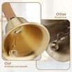 Super Loud Hand Bell - Solid Brass Call Bell for Elderly at Home,Wedding,Animal Training,Office,Dinner,Meditation,Musical Teaching and Service