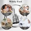 Hand Bell Brass Call Bell for Bedside,Dinner,Wedding Silver