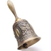 Hand Bell Brass Call Bell for Bedside,Dinner,Wedding Brass