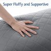 Body Pillow Support Long Full Back Hip Leg Support Shredded Bed Cushion Memory Foam for Pregnancy Maternity Stomach Side Sleepers 137x50cm Grey