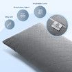 Body Pillow Support Long Full Back Hip Leg Support Shredded Bed Cushion Memory Foam for Pregnancy Maternity Stomach Side Sleepers 137x50cm Grey