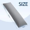 Body Pillow Support Long Full Back Hip Leg Support Shredded Bed Cushion Memory Foam for Pregnancy Maternity Stomach Side Sleepers 137x50cm Grey