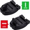 4 Sets Spa Hot Tub Cover Clips, Hot Tub Cover Broken Latch Repair Kit, Replacement 4 Latches Clip Locks for Spa Cover Straps
