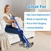 106cm Leg Lifter, Leg Lifter After Hip Replacement,Leg Lifter for After Knee Surgery,Leg Lifter Strap Rigid with Multi Loops