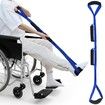 106cm Long Leg Lifter, Rigid Leg Lifter Strap With EVA Handgrips Foot Loop,Leg Lifter After Hip Replacement Knee Surgery Recovery Aids Kit,Blue