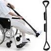 106cm Long Leg Lifter, Rigid Leg Lifter Strap With EVA Handgrips Foot Loop,Leg Lifter After Hip Replacement Knee Surgery Recovery Aids Kit,Black