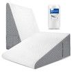 20.5cm Wedge Pillow for Sleeping Bed Wedge Pillow for After Surgery Triangle Elevated Pillow Wedge,Air Layer Removable Machine Wash Cover Memory Foam Top