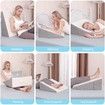 20.5cm Wedge Pillow for Sleeping Bed Wedge Pillow for After Surgery Triangle Elevated Pillow Wedge,Air Layer Removable Machine Wash Cover Memory Foam Top