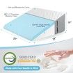20.5cm Wedge Pillow for Sleeping Bed Wedge Pillow for After Surgery Triangle Elevated Pillow Wedge,Air Layer Removable Machine Wash Cover Memory Foam Top