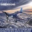4 Channel RC Plane - Ready to Fly Aerobatic Aircraft, Easy Control for Beginners, F4U Corsair RC Airplane Best Gift for Kids Age 8 Up