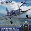 4 Channel RC Plane - Ready to Fly Aerobatic Aircraft, Easy Control for Beginners, F4U Corsair RC Airplane Best Gift for Kids Age 8 Up