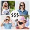 6Pcs Glasses Eye Patch Black Eye Patch, Reusable Lazy Eye Patch, Medical Eye Patches for Men Women to Treat Lazy Eye Amblyopia Strabismus