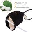 2Pcs Eye Patches for Men Women, Eye Patch for Glasses Silk Patch for Lazy Eye Amblyopia Strabismus and After Surgery, Brown