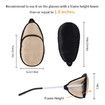 2Pcs Eye Patches for Men Women, Eye Patch for Glasses Silk Patch for Lazy Eye Amblyopia Strabismus and After Surgery, Brown