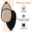 2Pcs Eye Patches for Men Women, Eye Patch for Glasses Silk Patch for Lazy Eye Amblyopia Strabismus and After Surgery, Brown