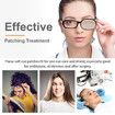 2Pcs Eye Patches for Men Women, Eye Patch for Glasses Silk Patch for Lazy Eye Amblyopia Strabismus and After Surgery, Brown