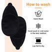 2Pcs Eye Patches for Men Women, Eye Patch for Glasses Silk Patch for Lazy Eye Amblyopia Strabismus and After Surgery, Black