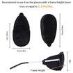 2Pcs Eye Patches for Men Women, Eye Patch for Glasses Silk Patch for Lazy Eye Amblyopia Strabismus and After Surgery, Black