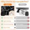 2Pcs Eye Patches for Men Women, Eye Patch for Glasses Silk Patch for Lazy Eye Amblyopia Strabismus and After Surgery, Black