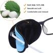 2Pcs Eye Patches for Men Women, Eye Patch for Glasses Silk Patch for Lazy Eye Amblyopia Strabismus and After Surgery, Blue