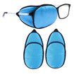 2Pcs Eye Patches for Men Women, Eye Patch for Glasses Silk Patch for Lazy Eye Amblyopia Strabismus and After Surgery, Blue