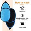 2Pcs Eye Patches for Men Women, Eye Patch for Glasses Silk Patch for Lazy Eye Amblyopia Strabismus and After Surgery, Blue