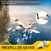 RC Plane Trainer 3CH Remote Control Airplane with Prop Saver, 6 Axis Gyro Stabilizer and 3 Modes to Fly for Beginners, Men Women, Boys and Kids, Red