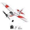 RC Plane Trainer 3CH Remote Control Airplane with Prop Saver, 6 Axis Gyro Stabilizer and 3 Modes to Fly for Beginners, Men Women, Boys and Kids, Red