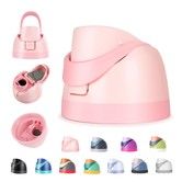 Replacement Lid for Owala Freesip,Compatible with Owala Cup,One Button Water Bottle Top Lid Replacement Accessory,Leakproof,BPA-Free (Pink)