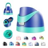 Replacement Lid for Owala Freesip,Compatible with Owala Cup,One Button Water Bottle Top Lid Replacement Accessory,Leakproof,BPA-Free (Navy Blue)