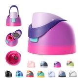 Replacement Lid for Owala Freesip,Compatible with Owala Cup,One Button Water Bottle Top Lid Replacement Accessory,Leakproof,BPA-Free (Purple Pink)