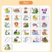 Montessori Wooden Spell Word Game Letter Cognitive Card Matching Games Early Learning Educational Toys For Kids