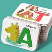 Montessori Wooden Spell Word Game Letter Cognitive Card Matching Games Early Learning Educational Toys For Kids