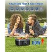 Cordless Electric Lunch Box,Rechargeable Self-Heating Food Warmer with 16000mAh Battery,1L Heated Lunch Box with Smart Reservation & Keep Warm