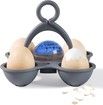 Egg Timer for Boiling Eggs, Boiled Egg Timer That Goes in Water Indicate Hard Medium Soft Boiled Eggs, BPA Free, Blue