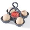 Egg Timer for Boiling Eggs, Boiled Egg Timer That Goes in Water Indicate Hard Medium Soft Boiled Eggs, BPA Free, Red