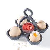 Egg Timer for Boiling Eggs, Boiled Egg Timer That Goes in Water Indicate Hard Medium Soft Boiled Eggs, BPA Free, Red