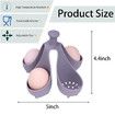 Silicone Egg Boiler Rack, Freestanding Egg Boiler, Egg Boiler, Egg Cooker, Holds 4 Eggs, Kitchen Silicone Egg Boiler Gadget, Gray