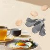 Silicone Egg Boiler Rack, Freestanding Egg Boiler, Egg Boiler, Egg Cooker, Holds 6 Eggs, Kitchen Silicone Egg Boiler Gadget, Gray