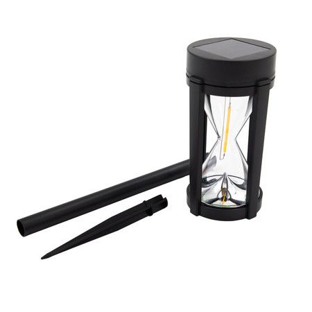 Round Head Tungsten Hourglass Ground Plug Light Solar Lawn Garden Landscape Waterproof