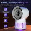 Portable Rechargeable Bug Zapper Desk Fan Bladeless 20 Gears Mosquito Zapper 2 in 1 For Patio Backyard Bedroom