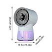 Portable Rechargeable Bug Zapper Desk Fan Bladeless 20 Gears Mosquito Zapper 2 in 1 For Patio Backyard Bedroom