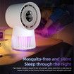 Portable Rechargeable Bug Zapper Desk Fan Bladeless 20 Gears Mosquito Zapper 2 in 1 For Patio Backyard Bedroom