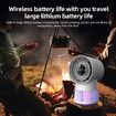 Portable Rechargeable Bug Zapper Desk Fan Bladeless 20 Gears Mosquito Zapper 2 in 1 For Patio Backyard Bedroom