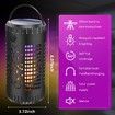 Solar Bug Zapper Outdoor Mosquito Zapper Waterproof Portable LED Flame UV Mosquito Killer with Storage Box Cordless Fly Lighting Lamp for Home Camping